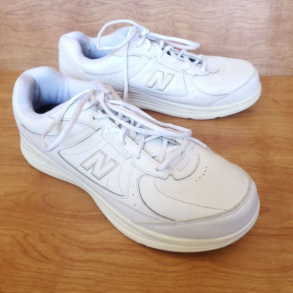 New Balance 577 Shoes Mens US Size 11 White Lace Up Walking Athletic Dad MW577WT